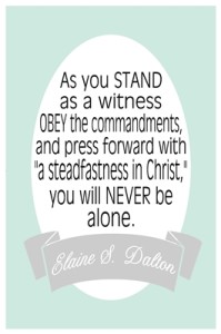 As you stand as a witness Elaine Dalton sm